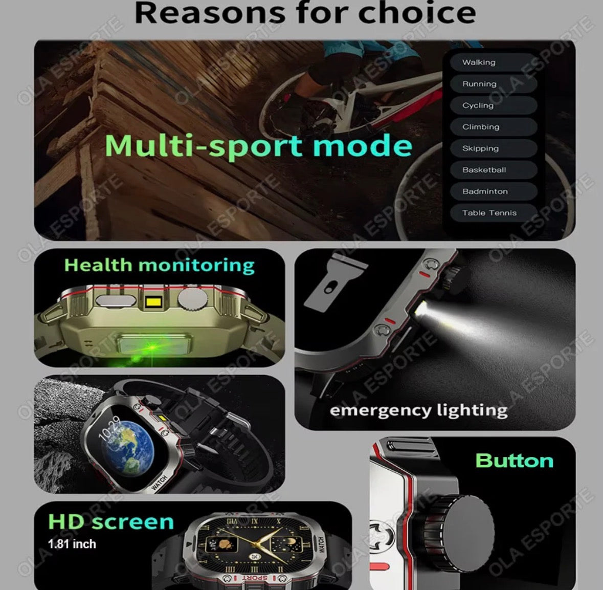 Original Men Smartwatch Flashlight Bluetooth Call Fitness Clock IP68 Waterproof Sports Men for Android IOS Smart Watch 2025 New